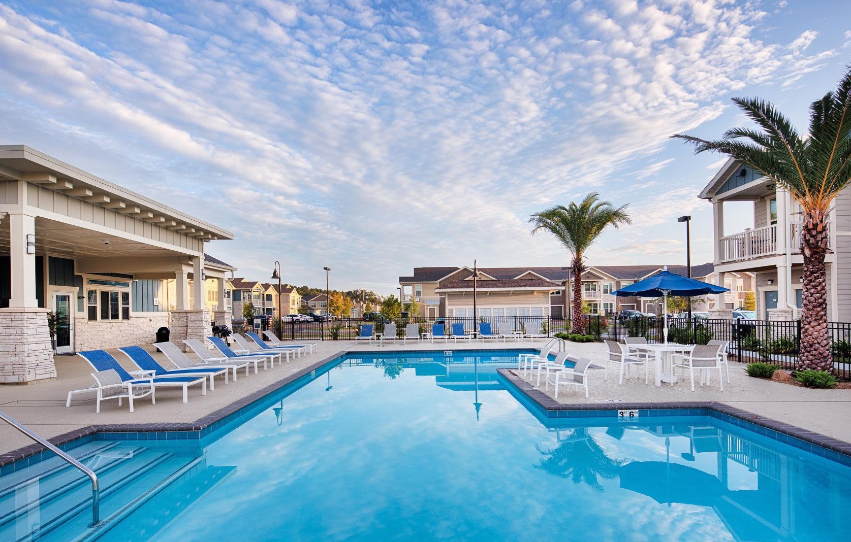 Make a splash in the sparkling swimming pool at The Retreat at Juban in Denham Springs, LA